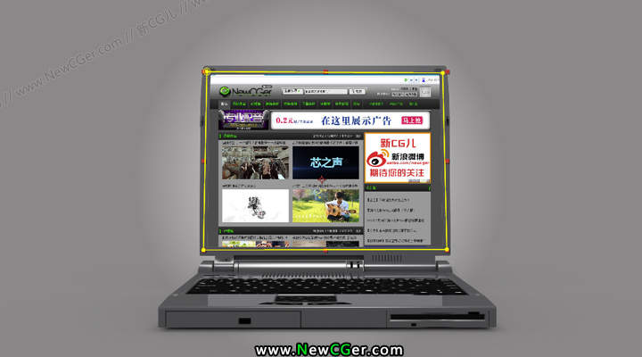 带通道的三维笔记本打开动画视频素材 3D Transparent Laptop Open-创富院