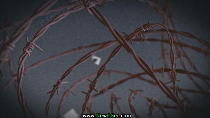 带刺的铁丝网循环视频素材 Barbed Wire-创富院