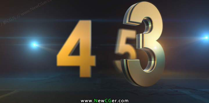 3D数字坠落的震撼5秒倒计时视频素材-创富院