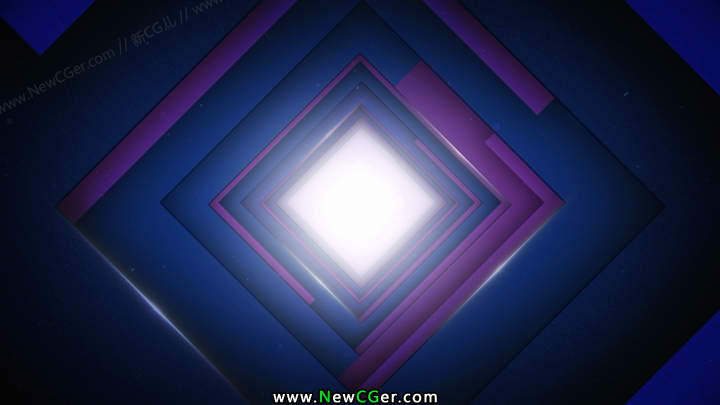 方形穿梭背景循环视频素材 At The Core-影创院