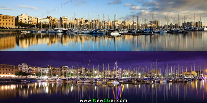 美丽的港口风景延时素材 Barcelona Portvell-创富院
