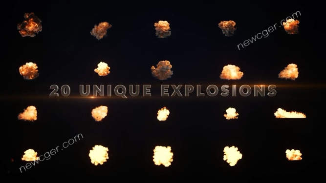 在电影大片中精彩看到的一些爆炸特效视频素材，20个入-影创院