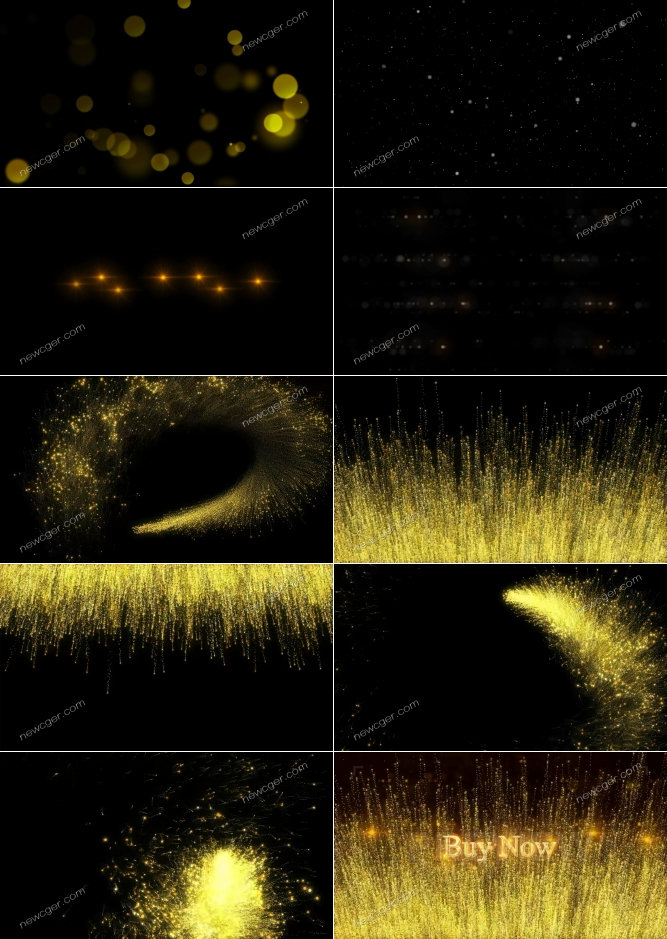 绚丽粒子主题的特效动画视频素材，有转场、背景等-影创院
