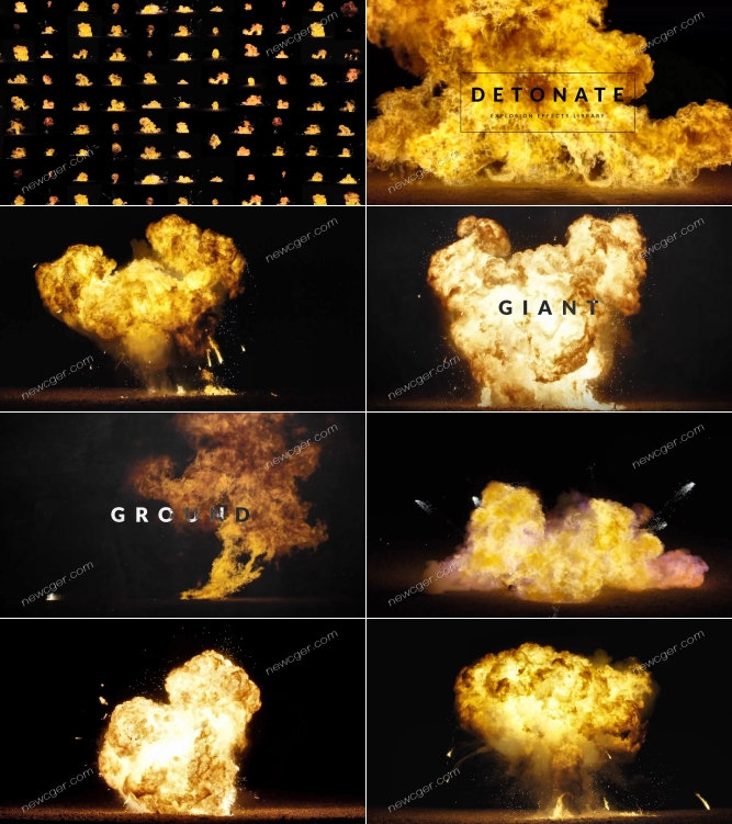 59个震撼的引燃爆炸特效视频素材-创富院