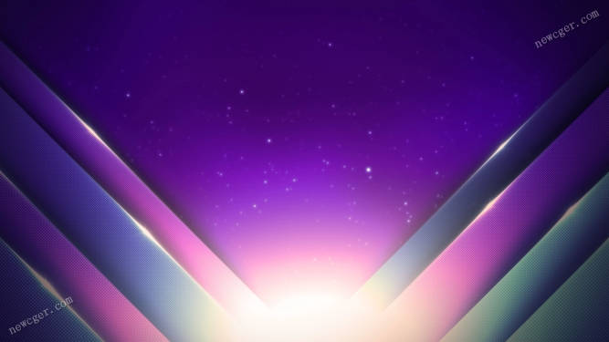 紫色斜边和粒子星光背景循环视频素材-创富院