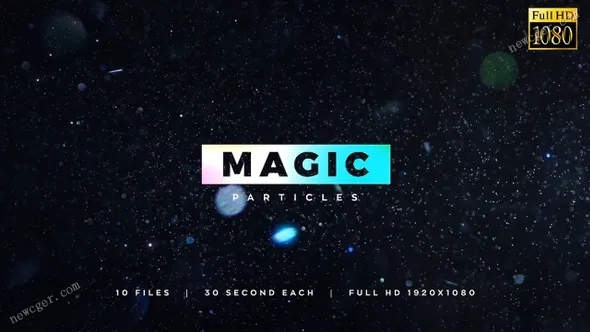 10段唯美的魔法粒子装饰特效视频素材-影创院