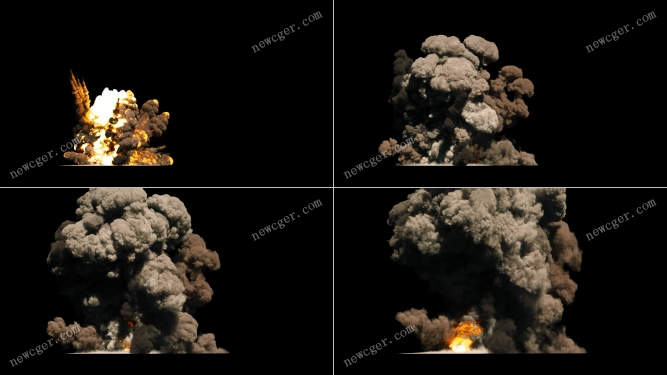 震撼烟雾爆炸特效视频素材，效果非常逼真-影创院