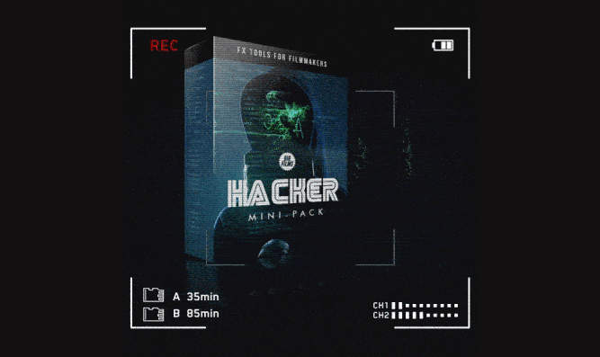 40多个4K级黑客主题的故障干扰数字信息代码特效视频素材-影创院