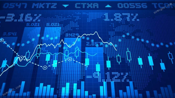 4K级证券交易所的金融数据分析图表循环视频素材-创富院