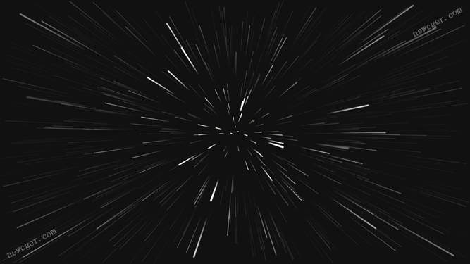 穿越星辰，黑色背景中快速移动的4K级星星循环视频素材，表现速度感-影创院