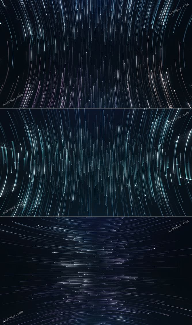 3组炫美抽象的密集粒子线条背景特效循环视频素材-影创院
