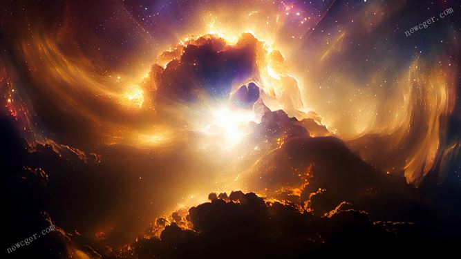 浩瀚大气又壮观的星系星云特效循环视频素材-创富院