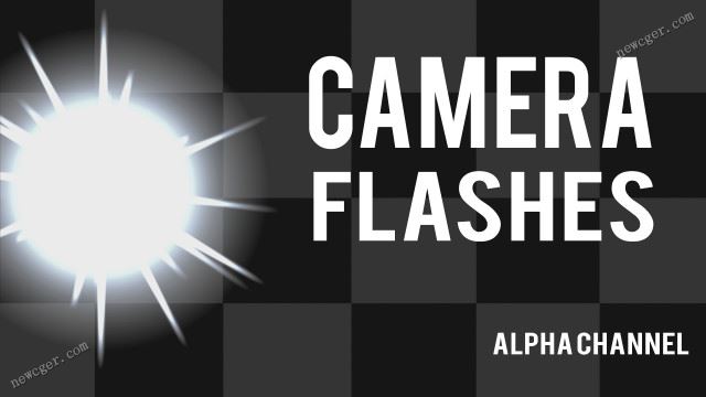 7个带Alpha通道的照相机闪光特效视频素材-影创院