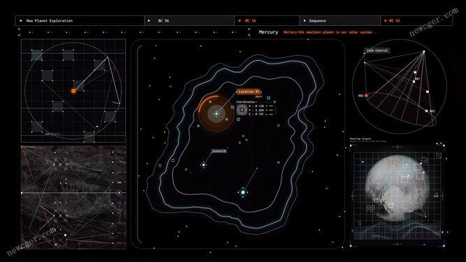 显示地图导航定位的HUD全息说明界面AE模板-影创院
