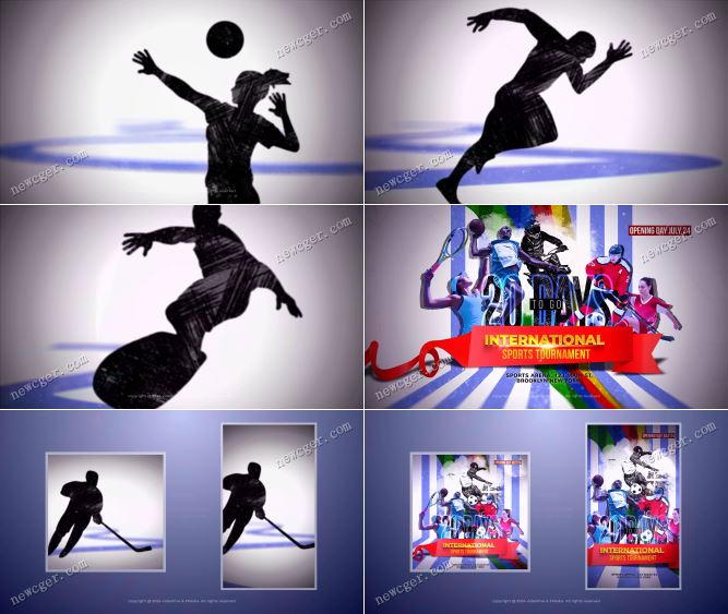 体育运动赛事/锦标赛/奥运会即将举行的AE模板-创富院