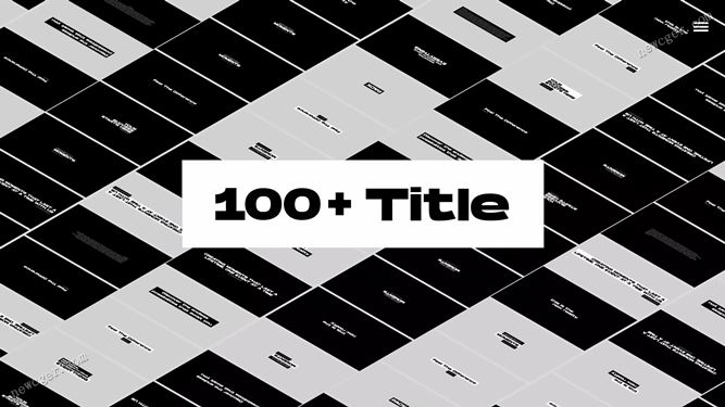 3大类总共100多个文字标题动画包AE模板-影创院