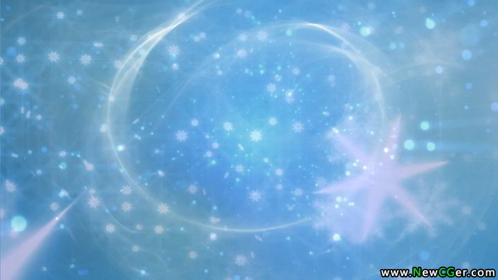 梦幻的雪花动态背景素材-创富院
