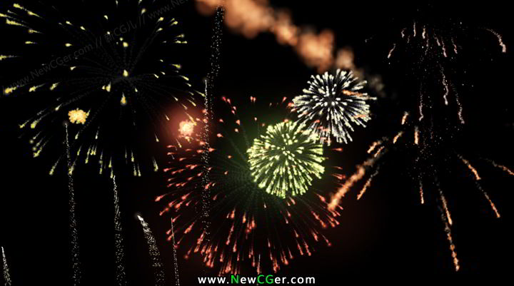 5款带透明通道的绚烂焰火视频素材，Fireworks-影创院