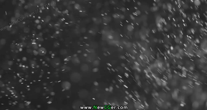 随风飞扬的雪粒子视频素材，Particles-影创院