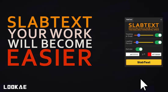 AE/AI/PS脚本-智能文字标题排版对齐工具 SlabText V1.0.0-创富院