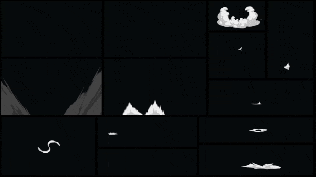 AE脚本-1850种手绘动漫雷电能量爆炸游戏火焰烟雾流体MG动画元素 RTFX v2.8.1+视频素材