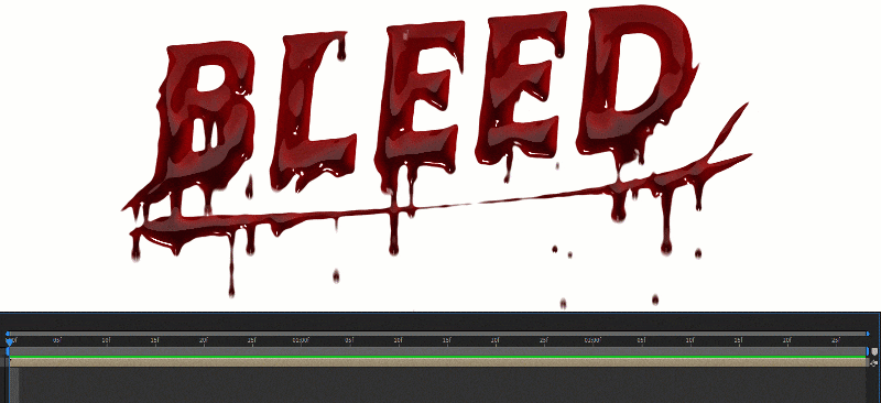 AE脚本-文字标题滴血流血电影特效 Bleed! v1.5.0+使用教程