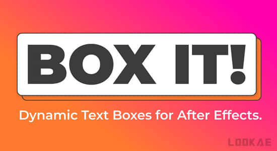 AE脚本-自适应底栏边框文字标题动画 Box It! v1.3.1+使用教程-影创院