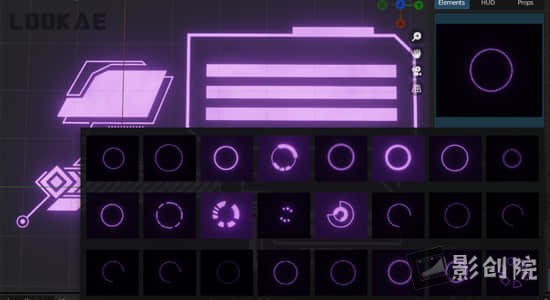 Blender插件-160个科幻HUD元素动画 Scifi Hud V1.4-影创院