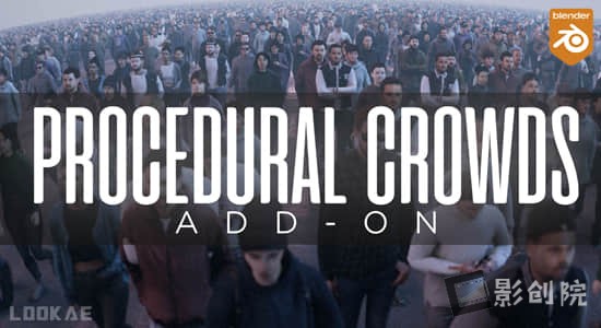 Blender插件-程序化人群生成器 Procedural Crowds v2.1.2+预设库-影创院