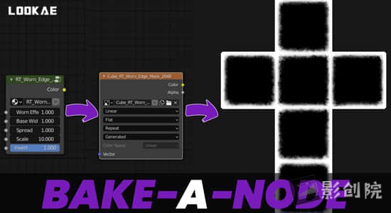 Blender插件-节点烘焙工具 Bake-A-Node v3.0.0-影创院