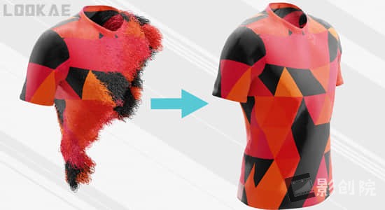 Blender插件-模拟衣服布料织物等生长动画效果预设 Fabric Weave Effect V3-影创院