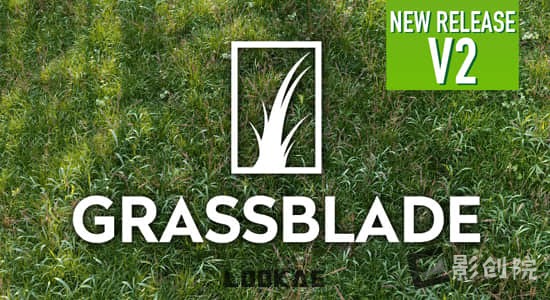 Blender插件-三维草地花卉生成工具 Grassblade V2.2-影创院