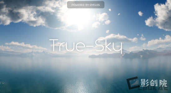 Blender插件-三维空间真实天空模拟工具 True-Sky V1.0-影创院
