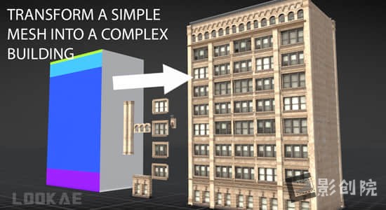Blender插件-三维楼房建筑生成器 Blender Geometry Node Tools – Procedural Building-影创院