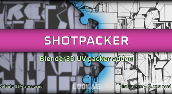 Blender插件-三维模型展UV贴图打包工具 Shotpacker v2.0.18-影创院