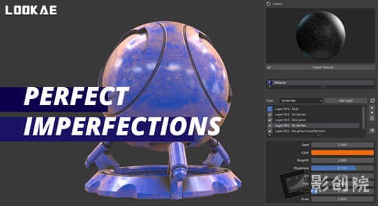 Blender插件-完美划痕污迹做旧工具 Perfect Imperfections v1.0-创富院