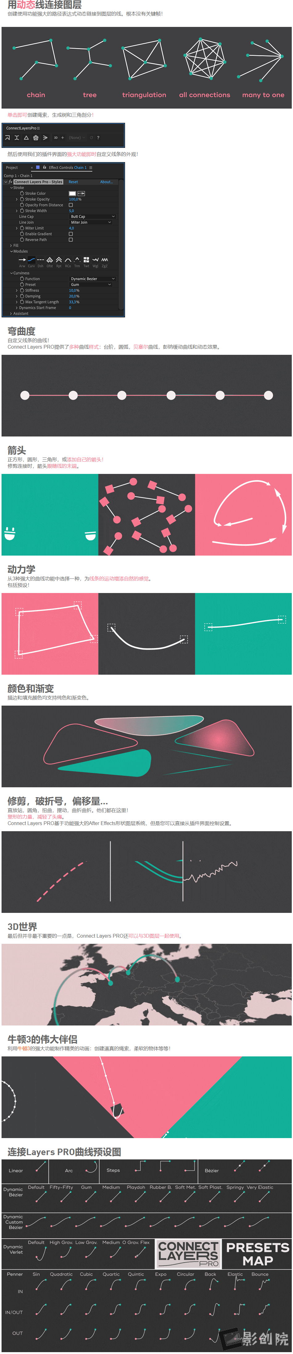 点线路径线条连接MG动画AE脚本 Connect Layers PRO v1.3.3 Win/Mac+使用教程-LookAE.com 点线路径线条连接MG动画AE脚本 Connect Layers PRO v1.3.3 Win/Mac+使用教程