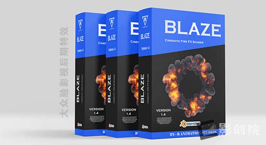 火焰烟雾爆炸特效生成Blender插件 Blender Market – Blaze V3.0-影创院