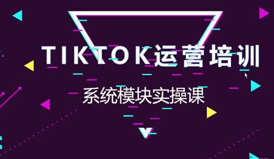 海外抖音Tiktok系统模块实操课，TK短视频带货，TK直播带货，TK小店端实操等-创富院
