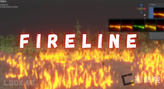 快速轻松生成火焰特效Blender插件 Fire Line V1.0-影创院