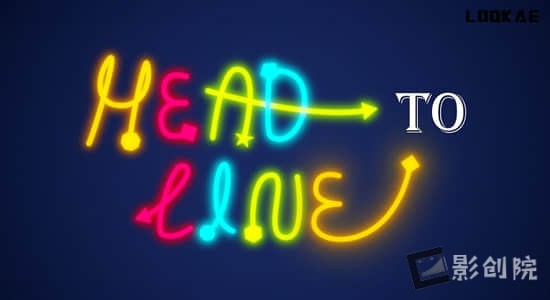 路径线条生长箭头动画AE脚本 Head to Line v1.1+使用教程-影创院