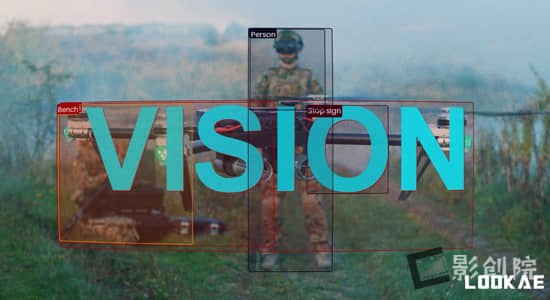 Mac苹果版AE插件-人工智能移动物体检测框选标注科幻视觉动画 Vision V1.0.3-影创院