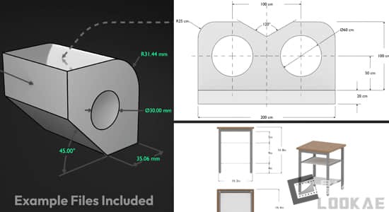 模型长度角度面积测量参数标注Blender插件 Measurable V1.2-影创院