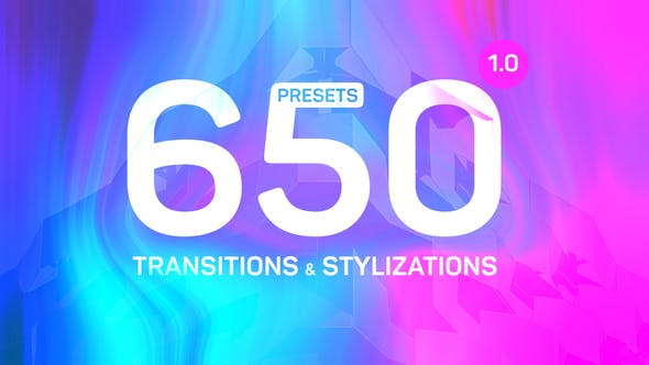 PR预设-650种运动失真变形拉伸扭曲转场和数字信号干扰画面破损发光视觉特效+音效 Transitions & Stylizations for Premiere Pro-影创院