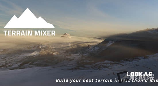 三维自然环境地形生成Blender插件 Terrain Mixer V3.4.1 + 预设库-影创院