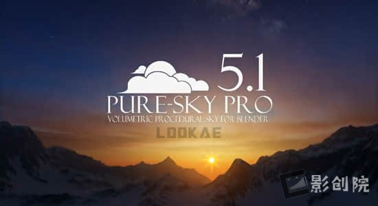天空丁达尔真实光效Blender预设 Pure-Sky Pro V6.0.27 Full Pack Eevee & Cycle-影创院