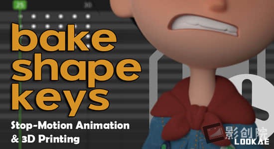 形态键烘焙Blender插件 Bake Shape Keys v1.2.0-影创院
