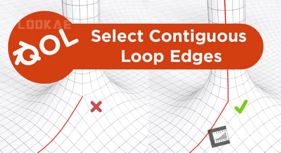 循环边缘选择Blender插件 Qol Tools: Select Contiguous Loop Edges V1.0.4-影创院