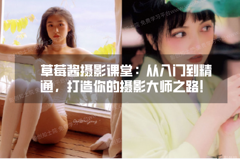 草莓酱摄影课堂：从入门到精通，打造你的摄影大师之路！-影创院