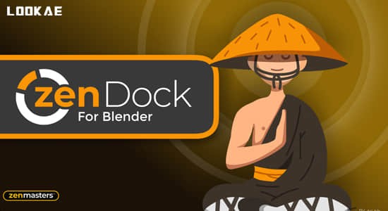 Blender插件-自定义功能按钮管理控制 Zen Dock V1.2.1.7-影创院